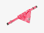 Bandana chat zebre rose
