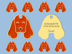 Médaille cocker pour chien