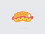 Médaille hot dog pour chien