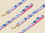 Laisse pour chien rose et bleu