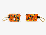 Pochette pour sacs à crottes léopard néon