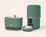 Kit fontaine sans fil + distributeur