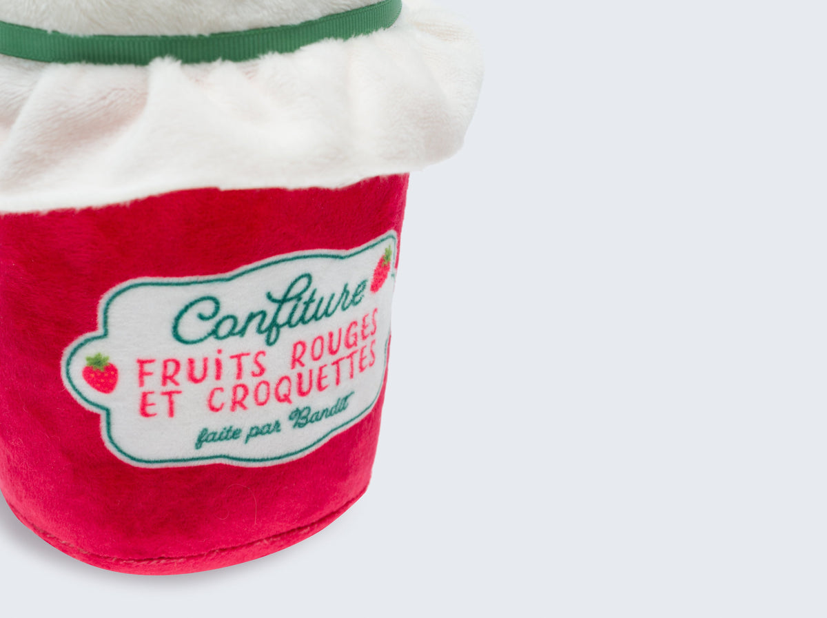 Jouet pour chien en forme de pot de confiture
