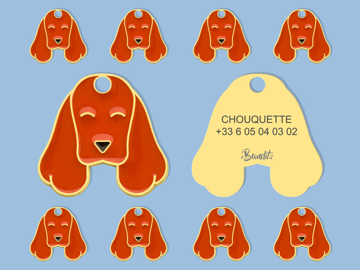 Médaille cocker pour chien