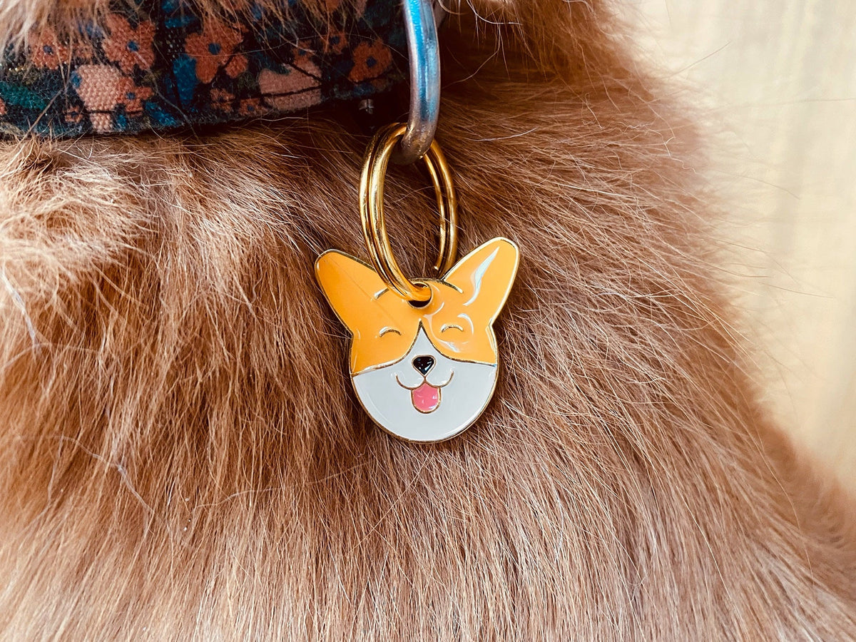 Médaille corgi pour chien