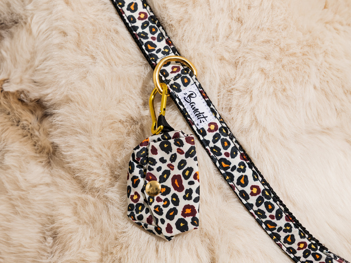 Laisse pour chien motif léopard