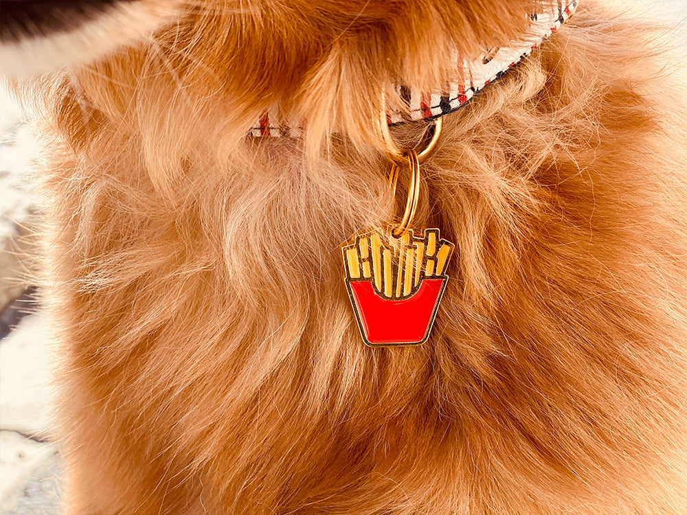Médaille frites pour chien