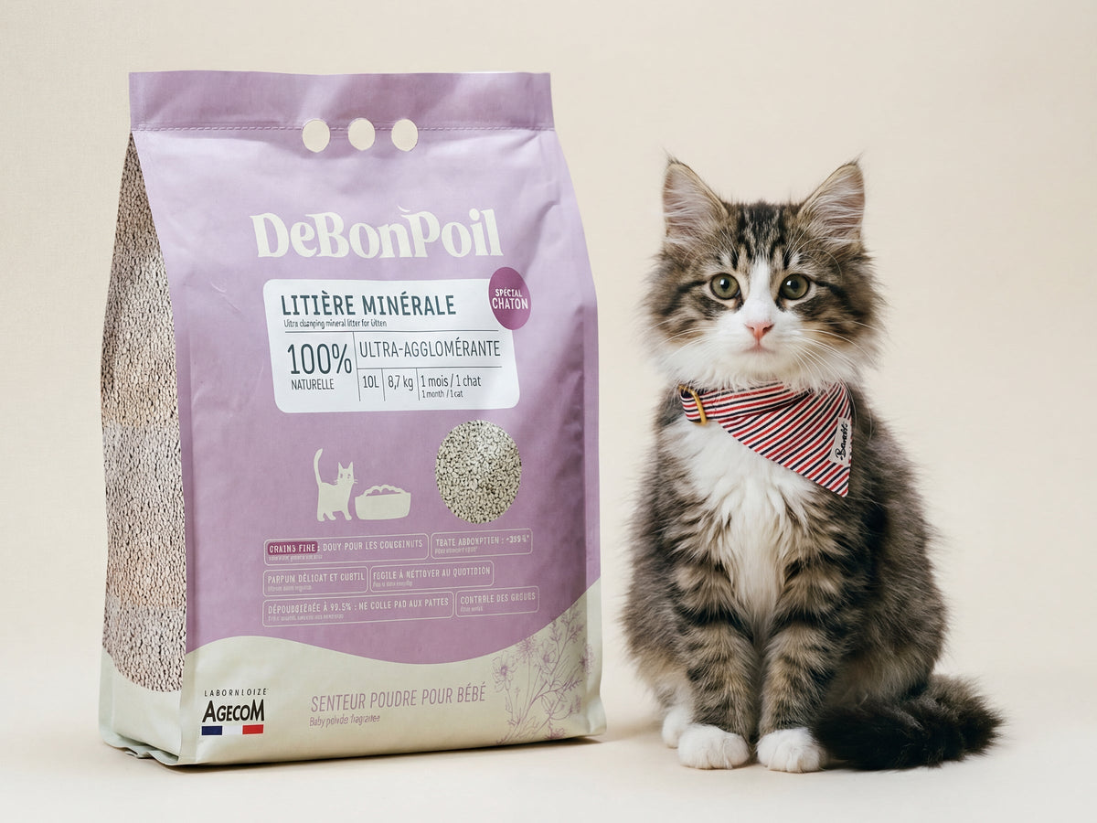 Litière minérale spéciale chaton (x2)