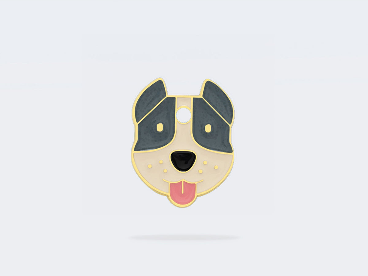 Médaille staffie pour chien