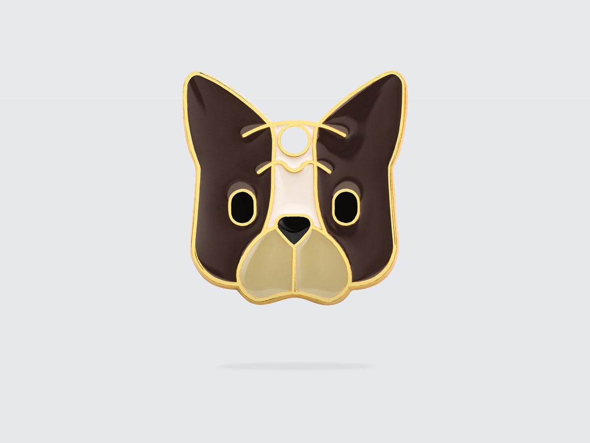 Médaille bouledogue pour chien