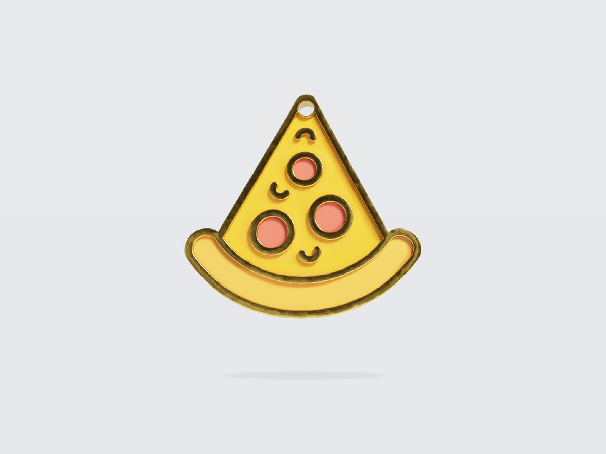 Médaille pizza pour chat