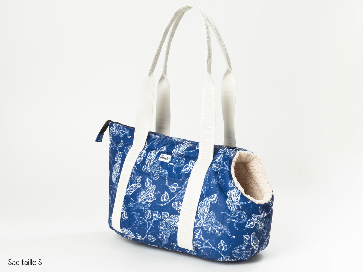 Sac pour chien, motif exotique