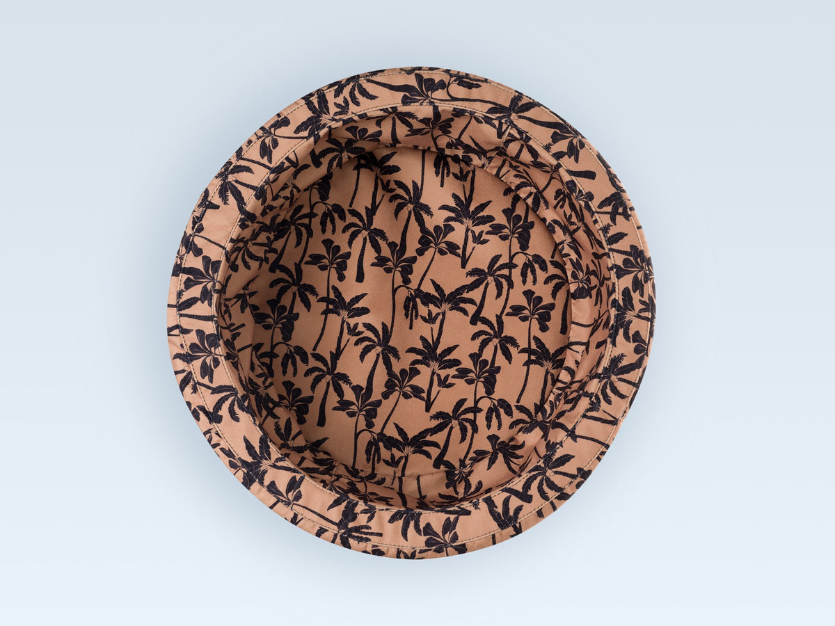 Panier rond pour chat, motif Palmier