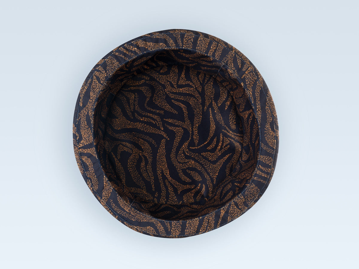 Panier rond pour chat, motif Zèbre
